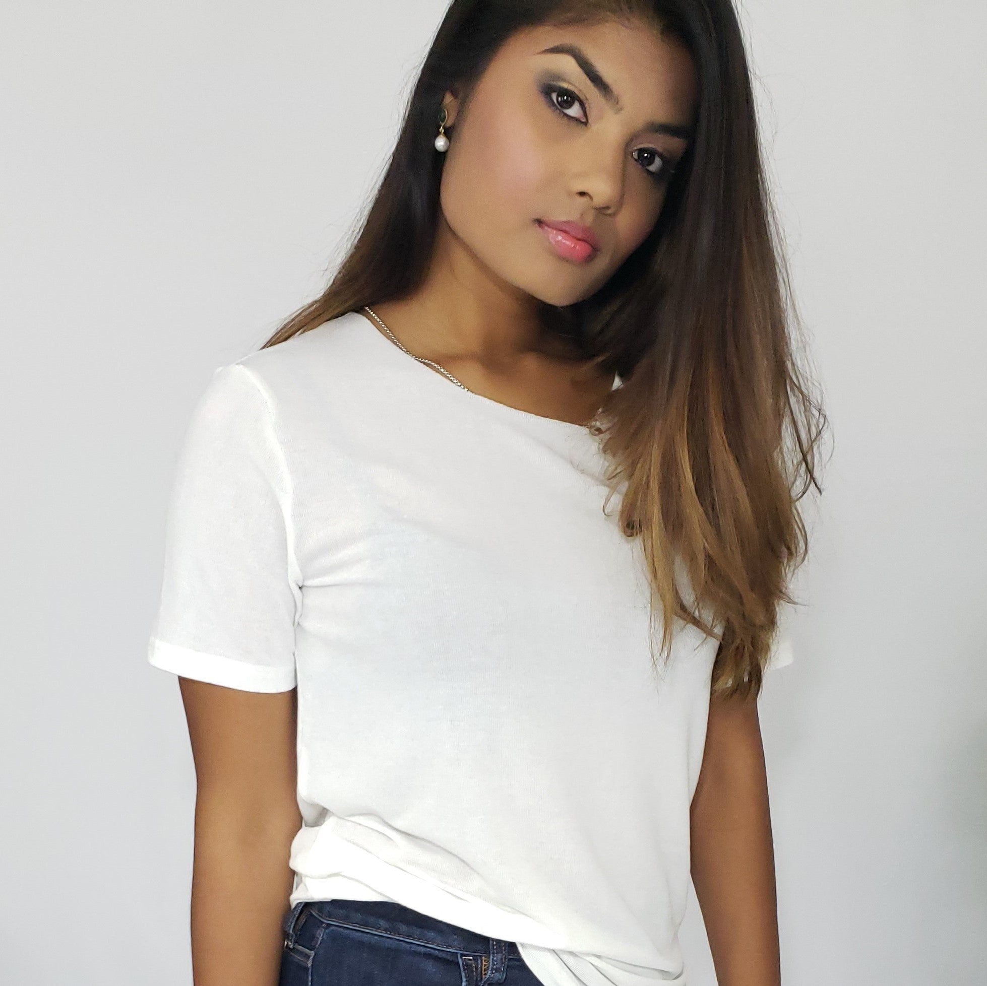 Renata Charmed I’m Sure T-Shirt with Detachable Silver Chain Detail - Houzz of DVA Boutique