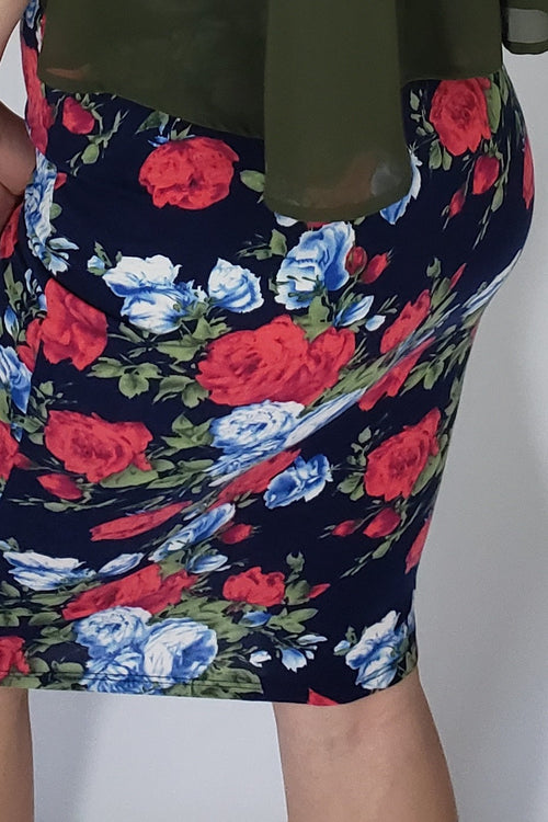 My Rose Garden Pencil Skirt - Houzz of DVA Boutique