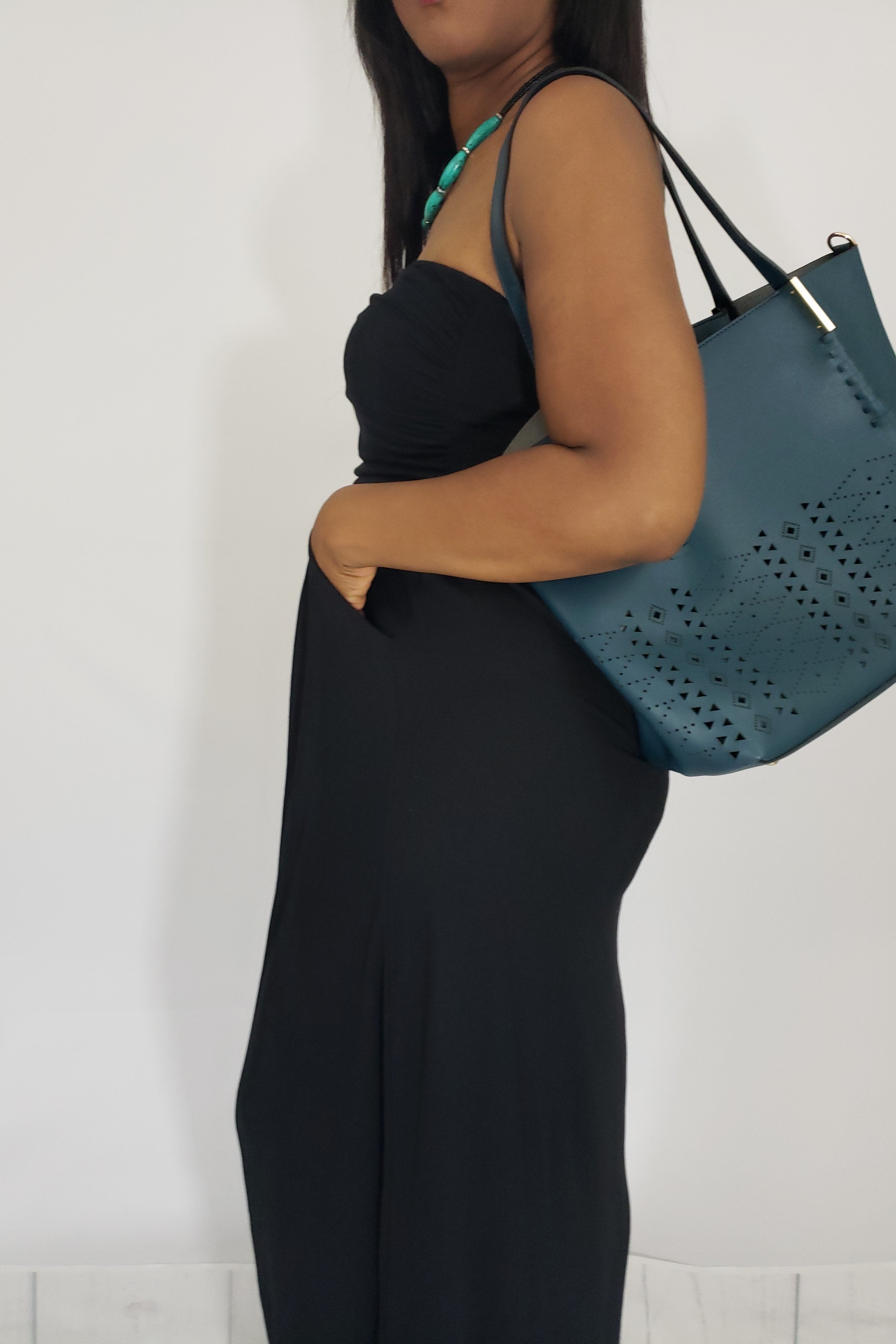 A Pocket Full of Delights Maxi Tube Dress in Black - Houzz of DVA Boutique