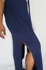 My T-Shirt Maxi Dress in Navy - Houzz of DVA Boutique