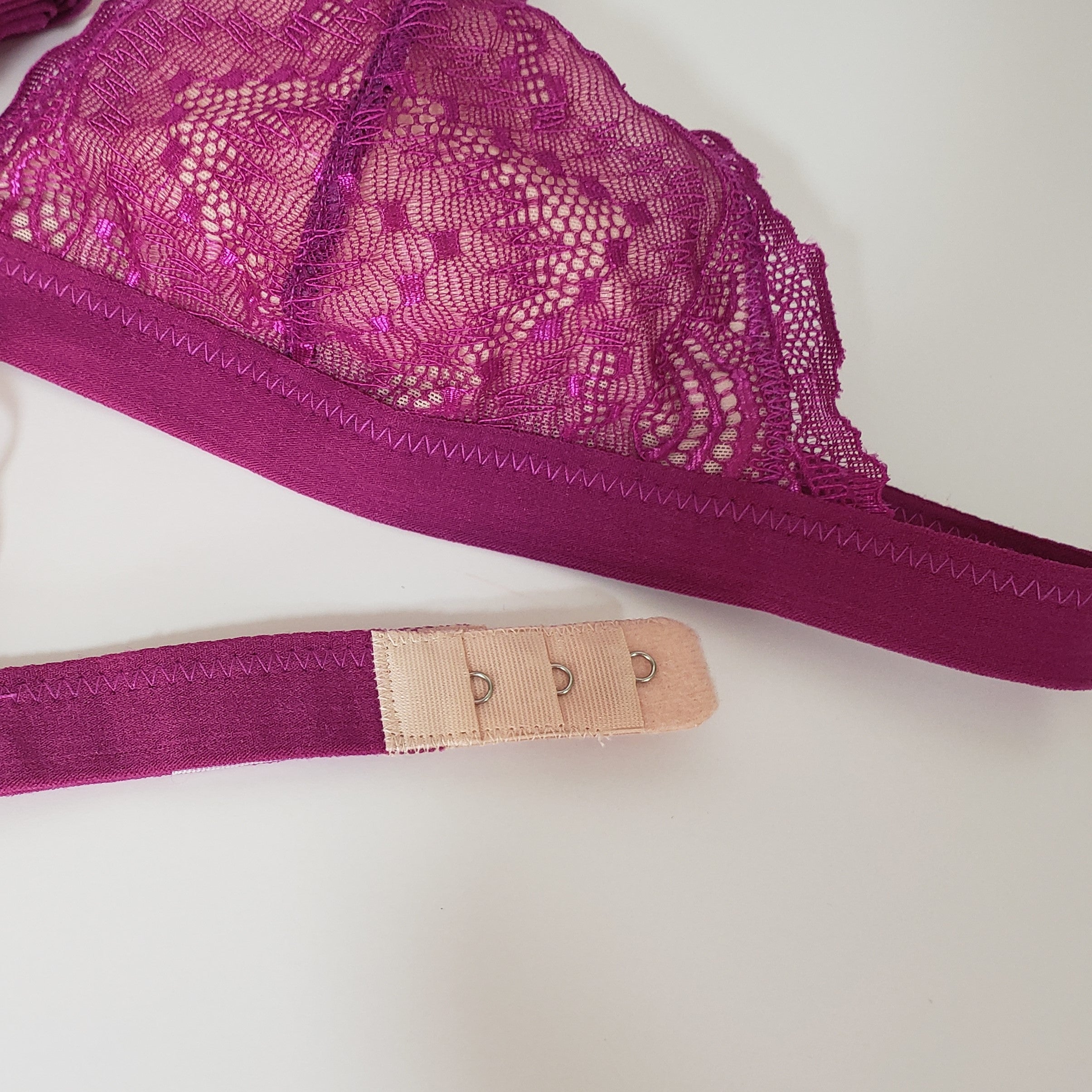 Triangle Laced Bralette in Purple - Houzz of DVA Boutique