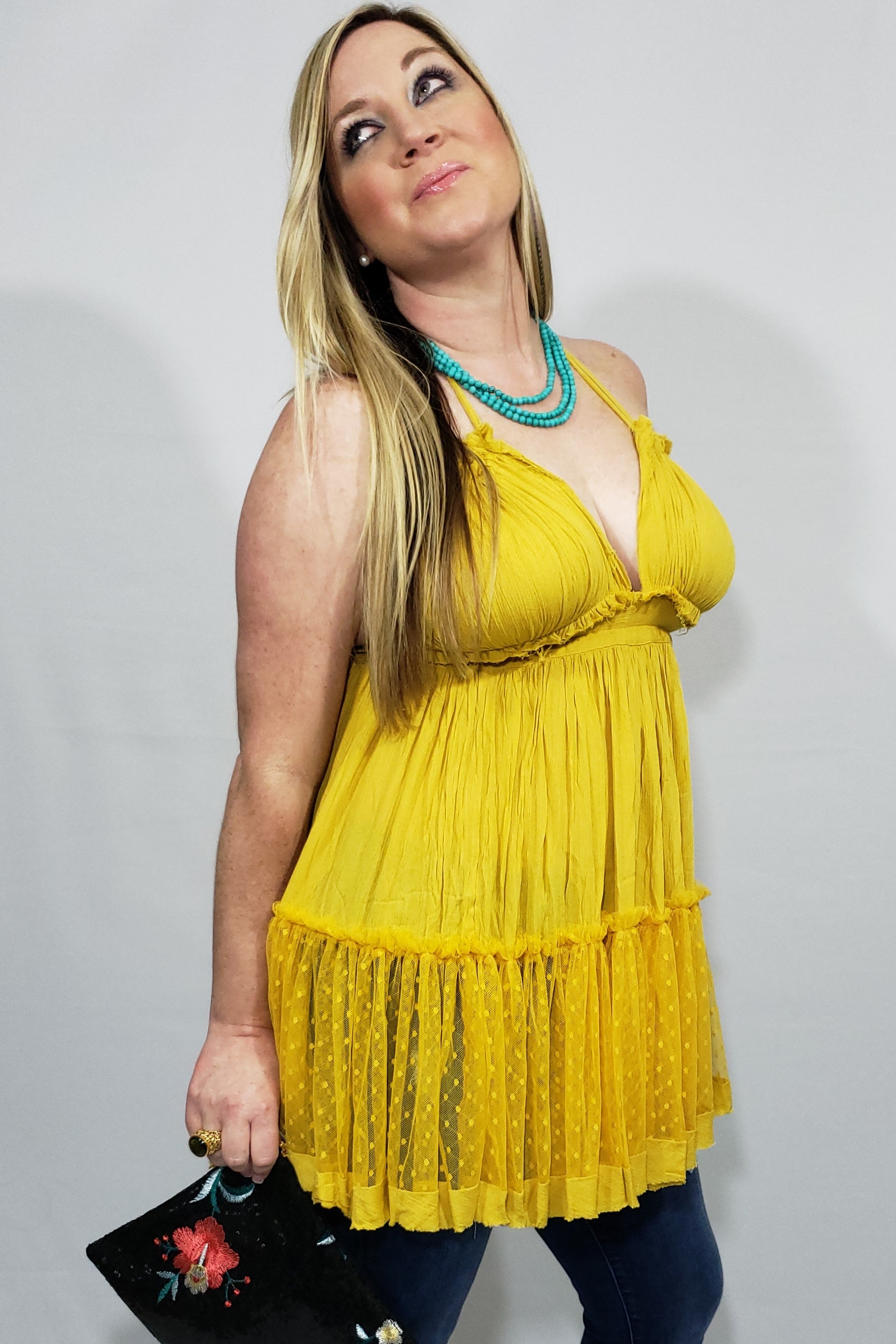 Caribbean Queen Lace Tunic - Houzz of DVA Boutique