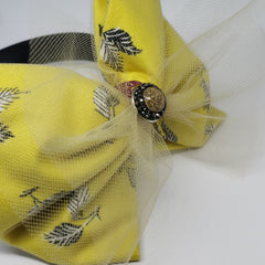 Kami Desert Jasper & Marcasite Headband in Black, Plum and Lemon - Houzz of DVA Boutique