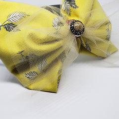 Kami Desert Jasper & Marcasite Headband in Black, Plum and Lemon - Houzz of DVA Boutique