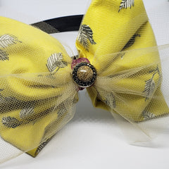 Kami Desert Jasper & Marcasite Headband in Black, Plum and Lemon - Houzz of DVA Boutique