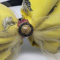 Kami Desert Jasper & Marcasite Headband in Black, Plum and Lemon - Houzz of DVA Boutique