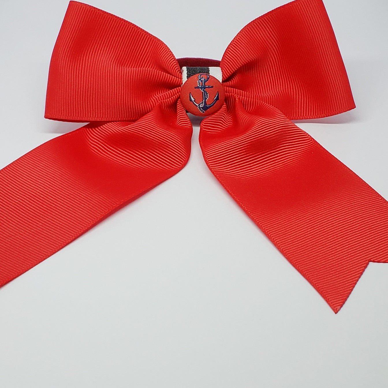 Cassidy-Dior Cheer Style Bow in Red, Navy, Black & White - Houzz of DVA Boutique