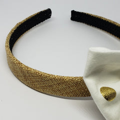 N-Zala Cream & Gold Cameo Headband - Houzz of DVA Boutique