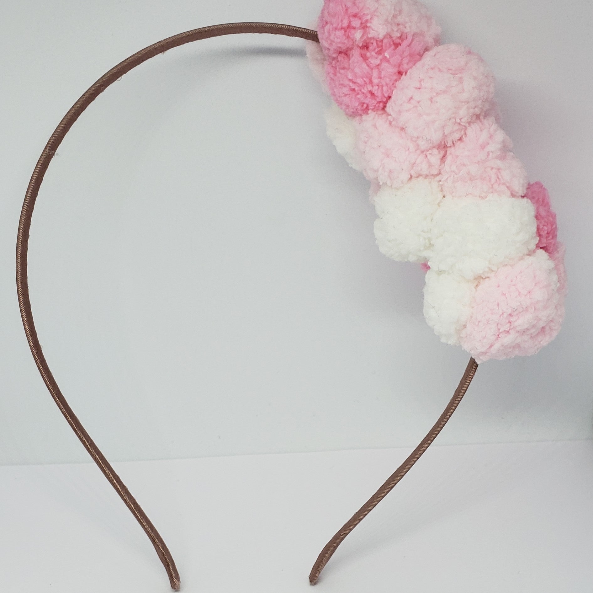 Kaelyn Cotton Candy Explosion Headband in Pink & White - Houzz of DVA Boutique