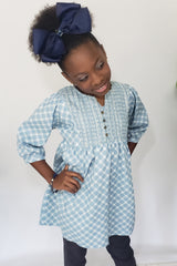 Makaya Love- U- 2D- Moon & Back Jumbo Uniform Bow in Navy - Houzz of DVA Boutique