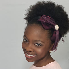 Makaya Animal Instinct Peach Freshwater Pearl Burgundy & Black Headband - Houzz of DVA Boutique