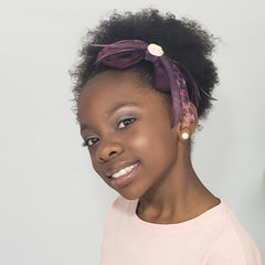 Makaya Animal Instinct Peach Freshwater Pearl Burgundy & Black Headband - Houzz of DVA Boutique