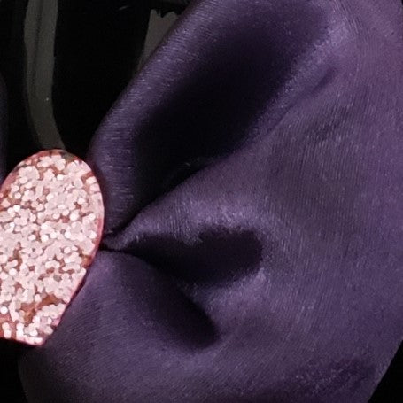 N-Zala Purple Heart Bow - Houzz of DVA Boutique