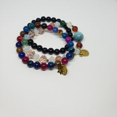 Onyx Multi Stretch Bracelet Set - Houzz of DVA Boutique