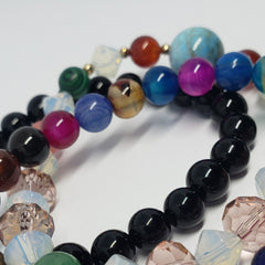 Onyx Multi Stretch Bracelet Set - Houzz of DVA Boutique