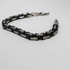 Two Tone Stainless Steel Men's Bracelet - Houzz of DVA Boutique