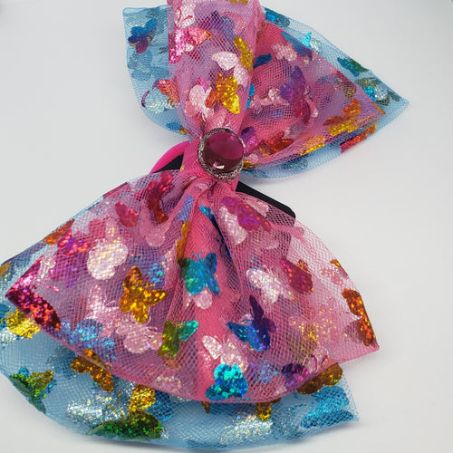 Zyilaya Pink Butterfly Fun Bow - Houzz of DVA Boutique