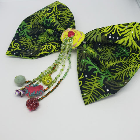 Kelsea Heavenly Coral & Lime Green Swarovski Flower Headband