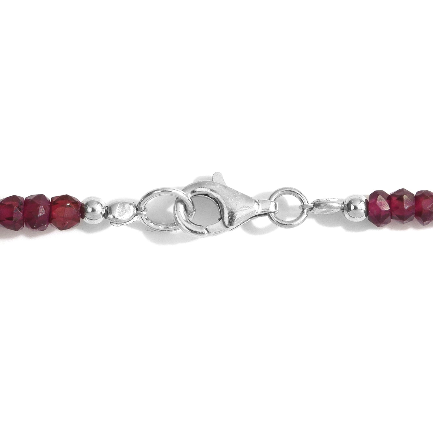 Call Me Baby Orissa Rhodolite Garnet Faceted Beads Sterling Silver Necklace (18 in) TGW 42.00 cts. - Houzz of DVA Boutique