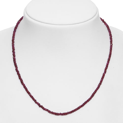 Call Me Baby Orissa Rhodolite Garnet Faceted Beads Sterling Silver Necklace (18 in) TGW 42.00 cts. - Houzz of DVA Boutique