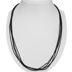 Thai Black Spinel Sterling Silver Necklace (100 in) TGW 80.00 cts. - Houzz of DVA Boutique