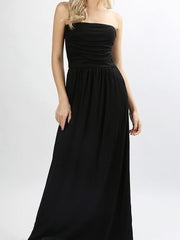 A Pocket Full of Delights Maxi Tube Dress in Titanium - Houzz of DVA Boutique