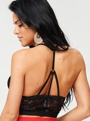 Daisy Strappy Back Crop Lace Bralette - Houzz of DVA Boutique