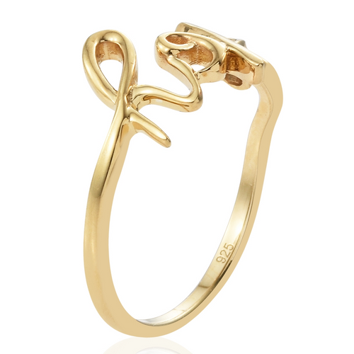 Hope Ring in 14K YG Over Sterling Silver. - Houzz of DVA Boutique