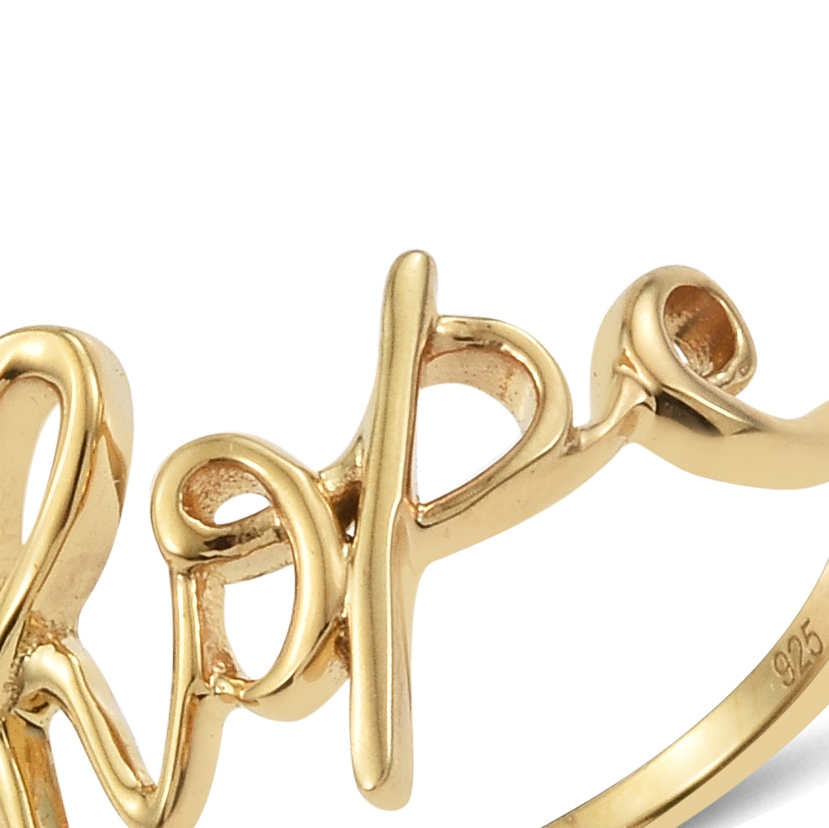 Hope Ring in 14K YG Over Sterling Silver. - Houzz of DVA Boutique