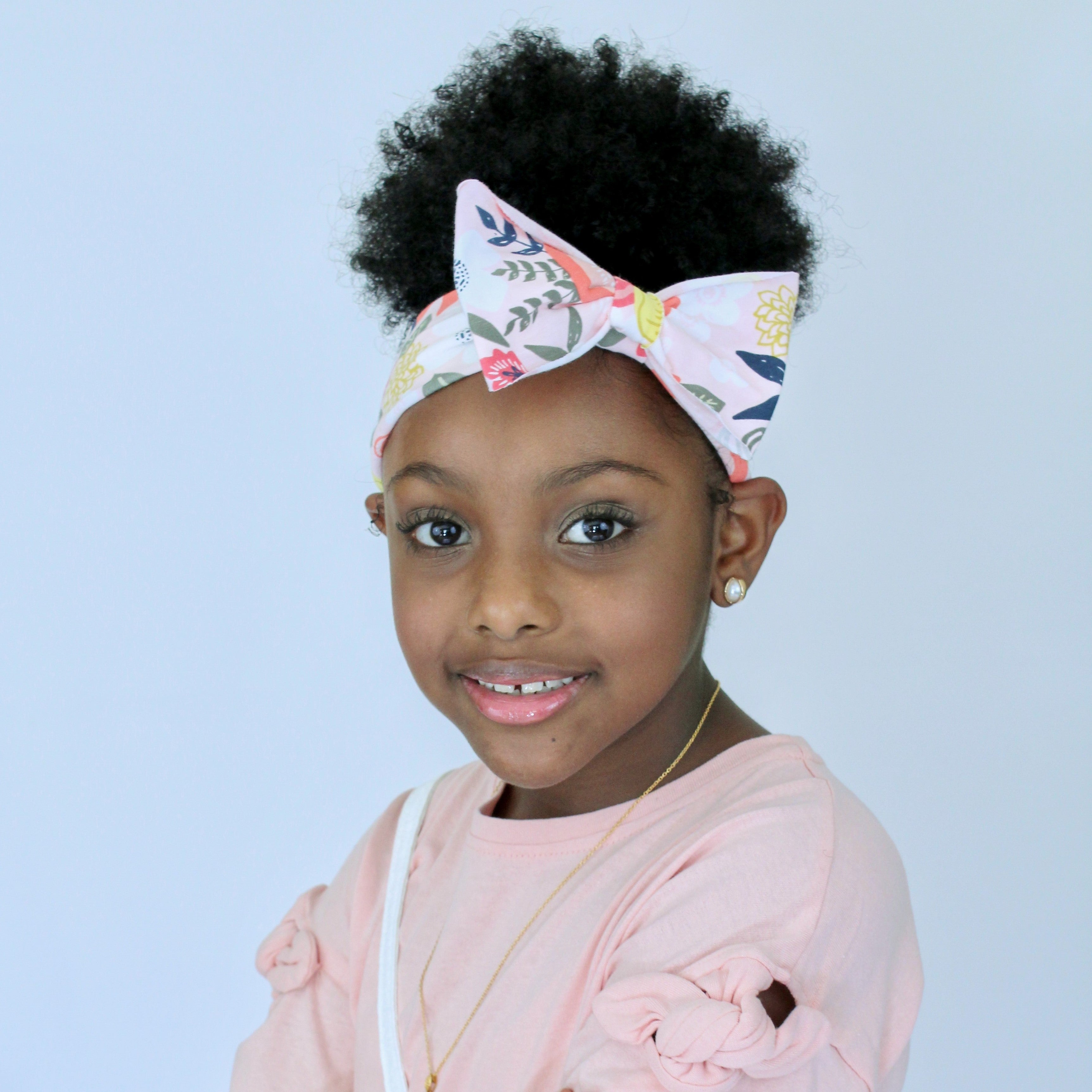 Mila Tropical Twist Pink on Pink Floral Headband - Houzz of DVA Boutique