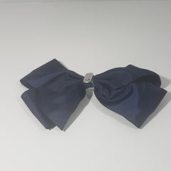 Makaya Love- U- 2D- Moon & Back Jumbo Uniform Bow in Navy - Houzz of DVA Boutique