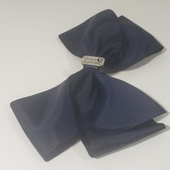 Makaya Love- U- 2D- Moon & Back Jumbo Uniform Bow in Navy - Houzz of DVA Boutique