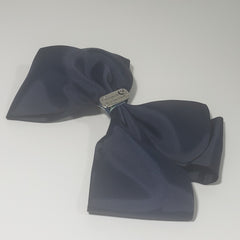 Makaya Love- U- 2D- Moon & Back Jumbo Uniform Bow in Navy - Houzz of DVA Boutique